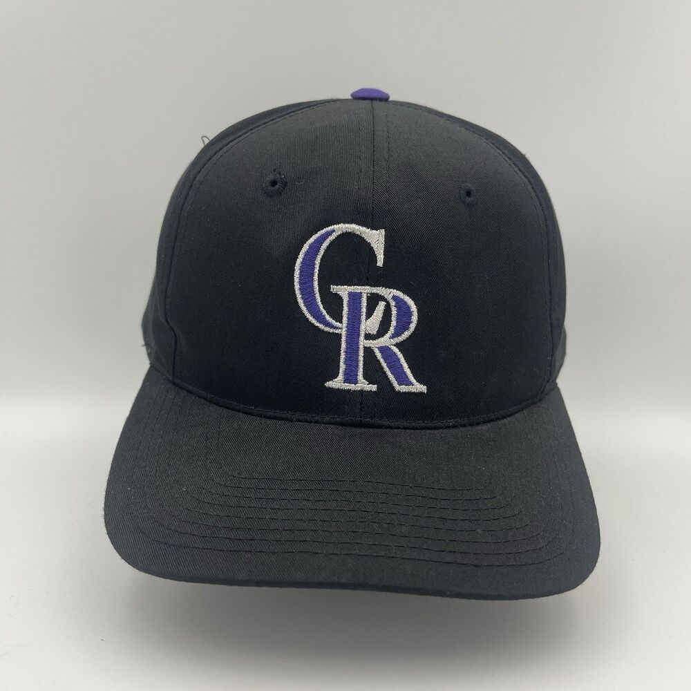 Vintage Colorado Rockies Hat Snapback Black MLB Baseball 90s Outdoor Cap